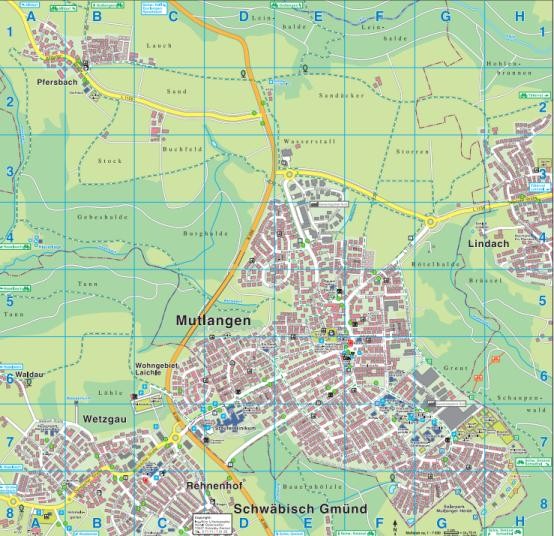 Gemeinde Mutlangen: Anfahrt & Ortsplan